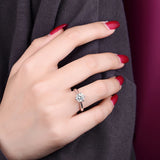 Cute/Romantic Flower Bud Design 1CT Moissanite Diamond  Wedding Solitaire Rings For Women Sterling Silver Jewellery