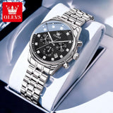 Luxury Fashion Brand Waterproof Luminous Multifunctional Chronograph Quartz Ladies Watches With Box - Ideal Gifts