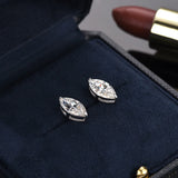 Luxury 0.5-2 Carats Marquise Heart Pear Princess Cut Moissanite Diamonds Stud Earrings
