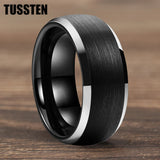 Domed Brushed Finish Large 10mm Classic Tungsten Carbide Men Women Wedding Rings