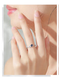 Simple Green Oval AAAA Lab Created Diamond Sterling Silver Ring Minimalist Ring