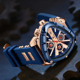 Top Brand Fashion Triangle Chronograph Military Wristwatches - Sport Army Luxury Waterproof Quartz Mens Watches