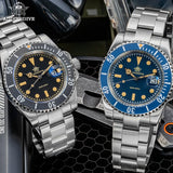 200M Water Resistant Luminous Ceramic Bezel 316L Steel Quartz Mens Dive Watch