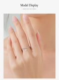 Delicate Dangling Round AAAA Lab Created Diamond 925 Silver Unique Design Ring