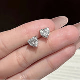 Luxury 0.5-2 Carat Radiant Emerald Pear Asscher Princess Cut Moissanite Diamonds Earrings
