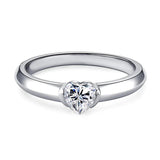 GRA Certified Heart Cut Moissanite Diamond Engagement Rings for Women S925 Sterling Silver Wedding Fine Jewellery