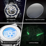 Luxury High Quality Top Brand Stainless Steel Automatic Mechanical Original Fashion Business Watches for Men