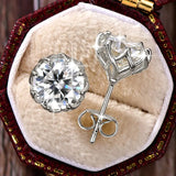 Superb 0.1-2CT Round Cut D Colour VVS1 Moissanite Diamonds Unisex Stud Earrings