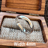 Dome High Polish Finish 2-10MM  White Tungsten Wedding Couple Rings Comfort Fit