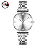 New Elegant Leisure Watch Top Brand Japanese Movement Stainless Steel Fashion Roman Scale Women's Quartz Watches