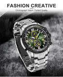 New Arrival Top Luxury Brand Stainless Steel Luminous Wristwatch Waterproof Quartz Luxury Fashion Watches for Men - The Jewellery Supermarket