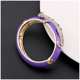 New Arrival Unique Special Leopard On the Enamel Bangle Statement Trendy Bracelet for Women - Party Prom Fashion Gift - The Jewellery Supermarket