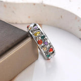 New Arrival Colourful Magnetic Therapy Crystal Quartz Ionix Rings - Therapy Quartz Crystal Rings - The Jewellery Supermarket