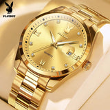 High Quality Luxury Fashion Trend Original Stainless Steel Waterproof Calendar Luminous Quartz Watches for Men