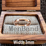 Rose Gold-Color Dome High Polished 2-10MM  Men Women Tungsten Carbide Wedding Rings