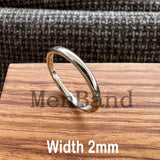 Dome High Polish Finish 2-10MM  White Tungsten Wedding Couple Rings Comfort Fit