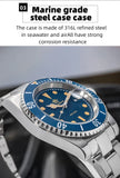 Luxury Brand Calendar Display 20Bar Waterproof Ceramic Bezel 316L Stainless Steel C3 Super Luminous Quartz Men Watches