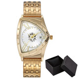 Luxury Classic Brand Multicolour Triangle Quartz Wristwatches -  Dial wth Roman Numerals Business Mens Wristwathes
