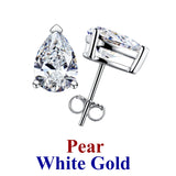 Dazzling 0.5-3ct Moissanite Diamond Sterling Silver Stud Earrings for Women Men