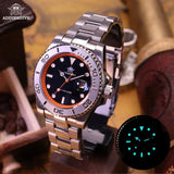 Top Brand Diver 41mm Luxury Quartz Watch 200m Diving Sport Stainless Steel Bezel Super Luminous Men's Watches