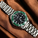 Solar Dive Luxury Quartz 316L Stainless Steel 300M Waterproof Diving Sport Watches
