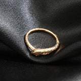 Fashion Snake Design 14K Filled Rose Gold With AAA Zircon Diamonds Punk Rock Ring VintageRings - Animal Jewellery