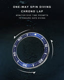 New 38mm Diver Mens Watch Japan NH35A Automatic Mechanical Sapphire Glass Date Luminous 200M Waterproof Wristwatch