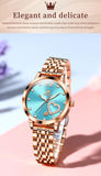 Beautiful Love  inlaid Zirconia Heart Design Steel Band Women's Quartz Watch  - Ideal present