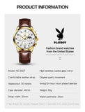 Luxury Quartz Watch for Men Casual Fashion Waterproof Original Leather Strap Wristwatch - Popular Choice