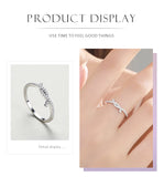 Staggered Line Real 925 Sterling Silver AAAA Lab Created Diamond Stackable Ring