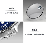 New Luminous Mechanical Ceramic Bezel Sapphire Glass MIYOTA 8215 Automatic Watch