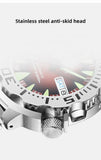 Monster Men's Diver Sapphire Crystal 20 Bar Waterproof Snowflake Blue Dial Watches