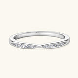 GRA Certified Round Moissanite Diamonds Rings for Women Real Sterling Silver Engagement Wedding Band Fine Jewellery