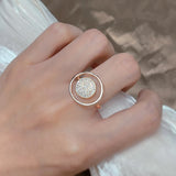 AAA Zircon Diamonds Full Paved 14K Filled Gold Unique Luxury Design Ring