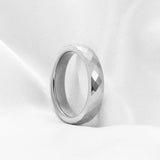 Fashion Cut Polygonal Tungsten Steel 4MM/6MM Rings for Couples Finw Jewellery