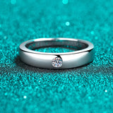 D Colour VVS1 Moissanite Diamond Sterling Silver 925 Wedding Engagement Ring