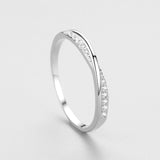 Charming 2MM VVS1 D Colour Moissanite Diamonds Simple Engagement Rings For Women Sterling Sliver Fashion Jewellery