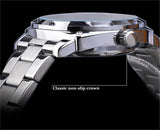 New Transparent Automatic Mechanical Watches - Stainless Steel Strap Vintage Skeleton Luminous Watches - The Jewellery Supermarket