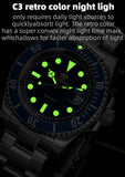 200M Water Resistant Luminous Ceramic Bezel 316L Steel Quartz Mens Dive Watch