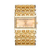 Classic Square Gold Women Watches High-end Temperament Ladies Dress Bracelet Watch Luxury Diamonds Quartz Wristwatch