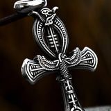 New Fashion Exorcist Pendant Skull Cross Pendant With  Stainless Steel Chain Norse Fashion Viking Jewellery - The Jewellery Supermarket