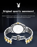 High Quality Luxury Fashion Trend Original Stainless Steel Waterproof Calendar Luminous Quartz Watches for Men