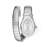 Luxury Snake Shaped Brass Strap Personality Waterproof Quartz Ladies Watches