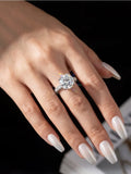 VVS1 D Colour 5 Carat Deluxe Moissanite Diamond Engagement Ring Luxury Jewellery