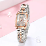 New Luxury Famous Brand Stainless Steel Rectangle Quartz Watch For Women Fashion Dress Watches Women - The Jewellery Supermarket