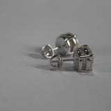 Premium 0.5-2ct Moissanite Diamonds Sterling Silver Stud Earrings for Men Women