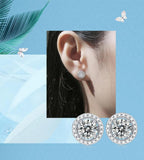 GRA Certified D Colour 0.5-1 Carat Moissanite Diamonds Earrings for Women - Sterling Silver Fashion Premium Jewellery - The Jewellery Supermarket