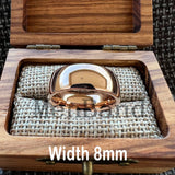 Rose Gold-Color Dome High Polished 2-10MM  Men Women Tungsten Carbide Wedding Rings