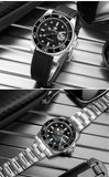 Fashion Gradient Colour Rotatable Bezel Watches Luminous 200m Waterproof 41mm Diver Stainless Men's Quartz Watches