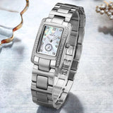 Luxury Brand Stainless Steel Strap Watches for Women -  Fashion Simple Square Quartz Watches, Ideal Gifts